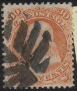 US 71 Early Classics Fine, Leaf Fancy Cancel