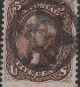 US 76 Early Classics Fancy Cancel,  Circled 6 Point Hollow Star