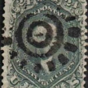 US 78b Early Classics Fancy Cancel F - VF San Francisco Cog-Wheel cv $300