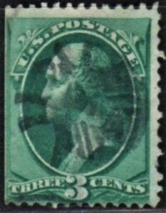 US 158 Bank Notes Fine Fancy Cancel, Complete Insect Cancel