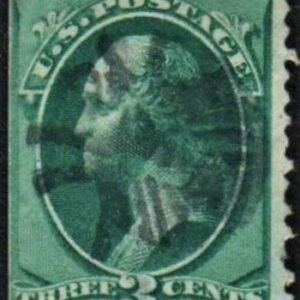 US 158 Bank Notes Fine Fancy Cancel, Complete Insect Cancel