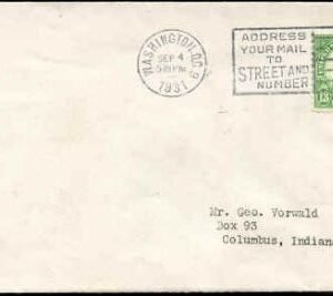 US 694 First Day Cover Single Vorwald