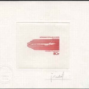 Benin C265 Artist Die Proof, Concorde, Signed
