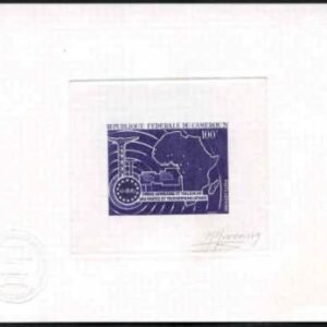 Cameroun C90 Artist Die Proof in Depp Violet, African Postal Union