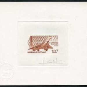 Chad C215 Artist Die Proof in Brown, Concorde, Aviation