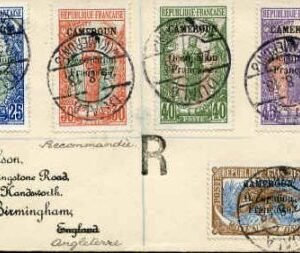Cameroun 1918 Two Covers sent to Birmingham, England