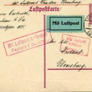 Germany 1926 VF 15pf postal card  from Dresden to Flensburg.