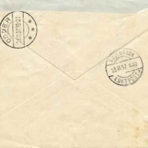 Germany 1937 Registered cover from Esslingen sent airmail to Denmark