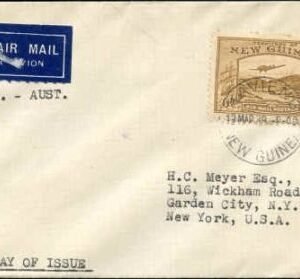New Guinea 1939 4 Airmail FDC's