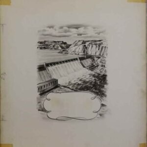US Artmaster Scott 1009 1952 Grand Coulee Dam - Artwork