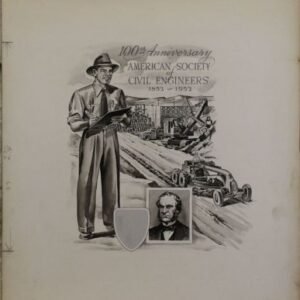 US Artmaster Scott 1012 1952 Engineering, George Washington Bridge - Artwork