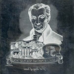 US Artmaster Scott 1038 1954 - 68 James Monroe  - Plate