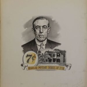 US Artmaster Scott 1040 1954 - 68 Liberty , Woodrow Wilson  - Artwork