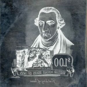 US Artmaster Scott 1052 1954 - 68 Liberty, Patrick Henry  -  Plate