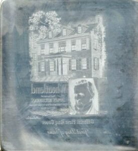 US Artmaster Scott 1081 1956 Wheatland, President Buchanan's Home - Plate