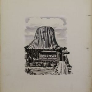 US Artmaster Scott 1084 1956 Devils Tower - Artwork