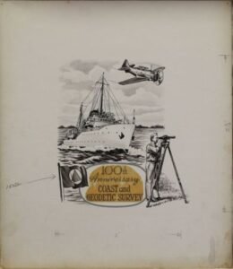 US Artmaster Scott 1088 1957 Coast and Geodetic Survey, Ships   - Artwork