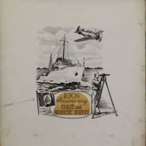 US Artmaster Scott 1088 1957 Coast and Geodetic Survey, Ships   - Artwork