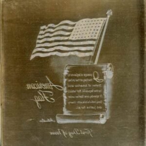 US Artmaster Scott 1094 1957 American Flag with Pledge of Allegiance - Plate