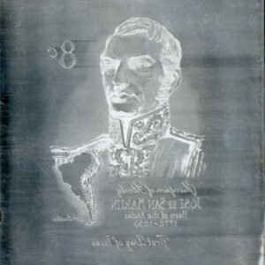 US Artmaster Scott 1126  Jose de San Martin 8c - Plate