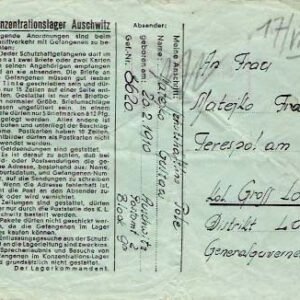 Auschwitz Envelope 015