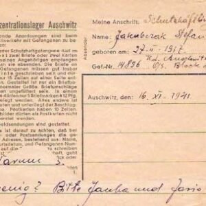 Auschwitz Lettersheet 023