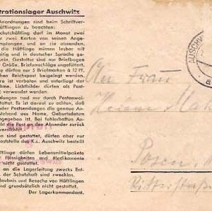 Auschwitz Folded Letter 057