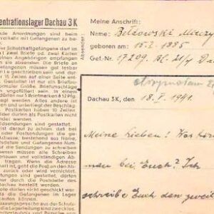 Dachau Lettersheet 088