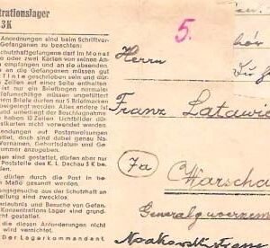 Dachau Folded Letter 097