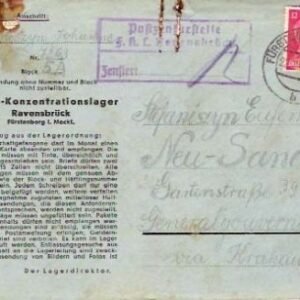 Ravensbruck Envelope Lettersht 189