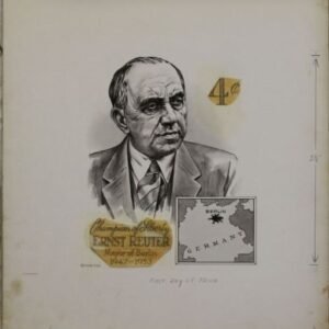 US Artmaster Scott 1136 - 1137 Champion of Liberty: Ernst Reuter - Artwork