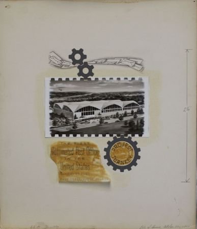 INV-02331itExt_88fb2e0e-52ee-4c43-99cb-1276aa8729ee US Artmaster Scott 1164 1960 Architect's Sketch of New Post Office - Artwork
