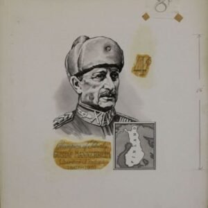 US Artmaster Scott 1165 - 1166 1960 Champion of Liberty: Baron Gustaf  - Artwork