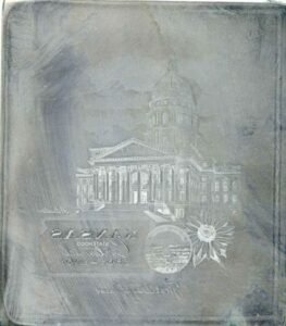 US Artmaster Scott 1183 1961 Kansas Statehood, Sunflower, Pioneers - Plate