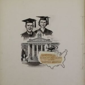 US Artmaster Scott 1206 1962 Higher Education, Map of U.S. - Artwork