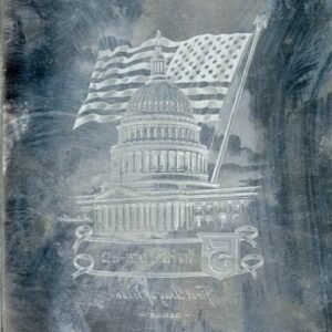 US Artmaster Scott 1208 1963-66 Flag Over White House - Plate