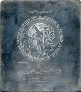 US Artmaster Scott 1237 1963 Science - Plate
