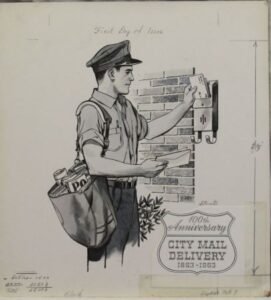 US Artmaster Scott 1238 1963 Free City Mail - Artwork