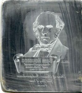 US Artmaster Scott 1242 1964 Sam Houston - Plate