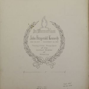 US Artmaster Scott 1246 1964 John F. Kennedy and Eternal Flame - Artwork