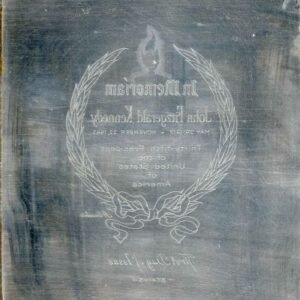 US Artmaster Scott 1246 1964 John F. Kennedy and Eternal Flame - Plate