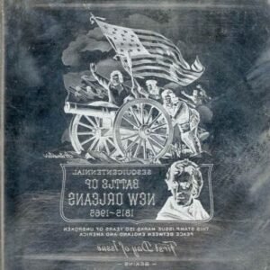 US Artmaster Scott 1261 1965 Battle of New Orleans, Andrew Jackson - Plate