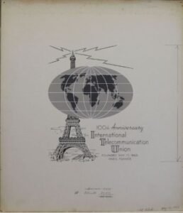 US Artmaster Scott 1274 1965 ITU,  Radio Sine Wave - Artwork
