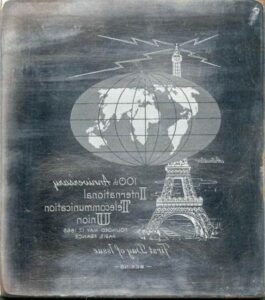 US Artmaster Scott 1274 1965 ITU, Radio Sine Wave - Plate