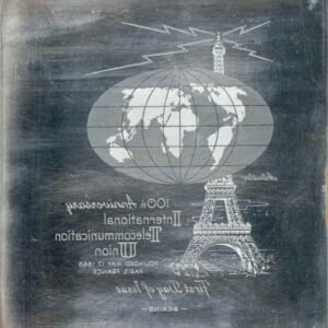 US Artmaster Scott 1274 1965 ITU, Radio Sine Wave - Plate