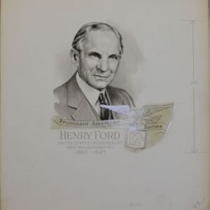 US Artmaster Scott 1286a 1965 - 78 Henry Ford, 1909 Model T - Artwork