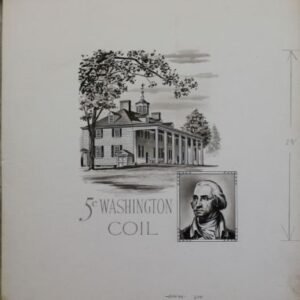 US Artmaster Scott 1304c 1966 - 81 Washington (Redrawn) - Artwork