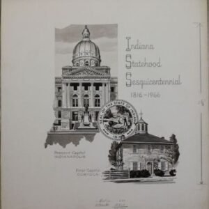 US Artmaster Scott 1308 1966 Indiana Statehood  - Artwork