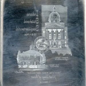 US Artmaster Scott 1308 1966 Indiana Statehood - Plate