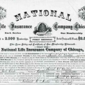 US 1872 Insurance Policy, Beehive logo